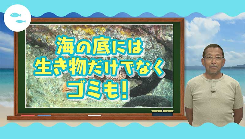 海の底には生き物だけでなくごみも！